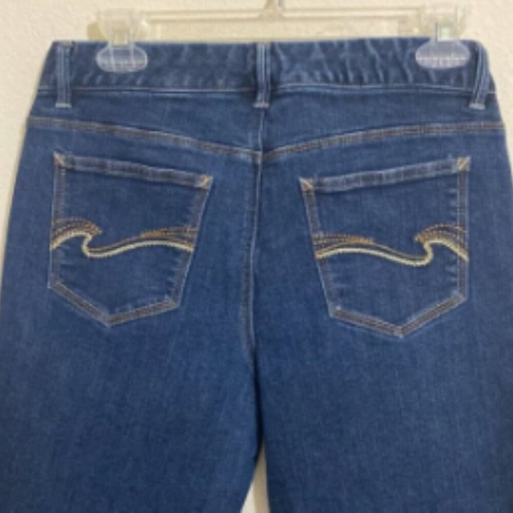 TOMMY HILFIGER Women's Spirit Crop Blue Denim Jeans Size 8